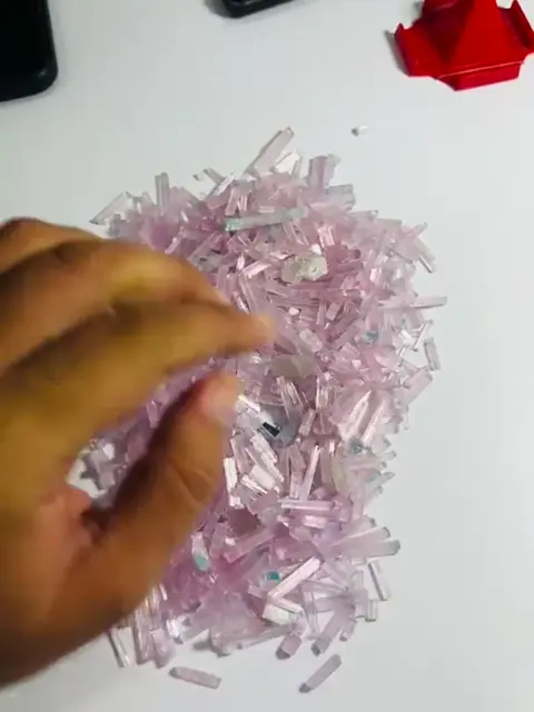 Pink crystal parcel