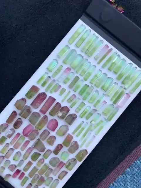 Colorful gemstone display